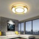 Gold LED Flush Mount Ceiling Light Fixture