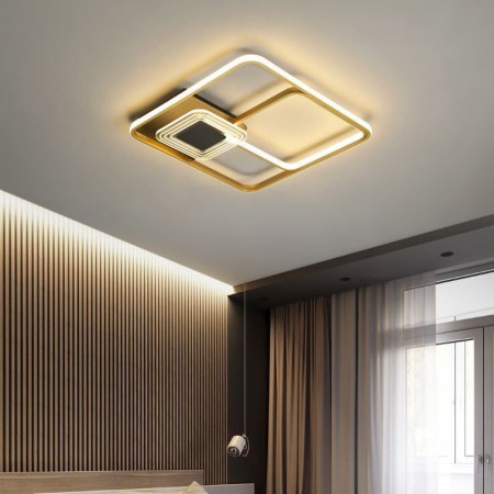 LED Square Flush Mount Ceiling Light Fixture