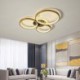 Fixture for LED Flush Mount Gold Ring Ceiling Light