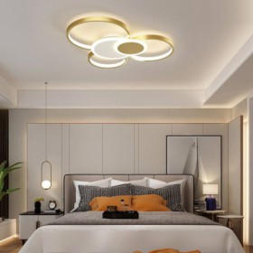 Living Room LED Flush Mount Ring Ceiling Light Fixture