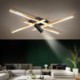 Modern Acrylic LED Linear Ceiling Flush Mount Spotlight