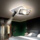 LED Square Flush Mount Acrylic Ceiling Light with Spotlight