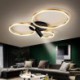 LED Halo Ring Lighting Spotlight Brushed Gold Ceiling Lamp