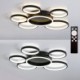 Acrylic LED Flush Mount Ceiling Light with 6 Rings