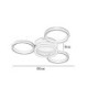 mys013 4-Ring LED Flush Mount Ceiling Light