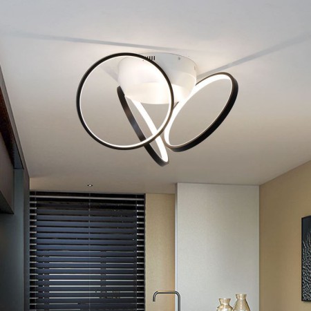 LED Halo Ring Flush Mount Ceiling Light in Acrylic