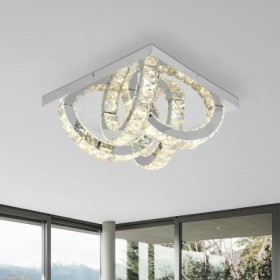 Semi-Ring LED Semi-Flush Mount Crystal Ceiling Light