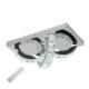 Semi-Ring LED Semi-Flush Mount Crystal Ceiling Light