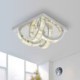 Semi-Ring LED Semi-Flush Mount Crystal Ceiling Light