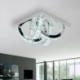 Semi-Ring LED Semi-Flush Mount Crystal Ceiling Light