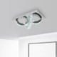 Semi-Ring LED Semi-Flush Mount Crystal Ceiling Light