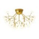 Nordic Style Decorative Light Fixture Living Room Bedroom Minimalist LED Petal Flush Mount Ceiling Light