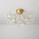 Nordic Style Decorative Light Fixture Living Room Bedroom Minimalist LED Petal Flush Mount Ceiling Light