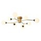 Living Room Bedroom Glass Ball LED Flush Mount Magic Bean Ceiling Light