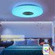 Remote APP Control Bluetooth Music Speaker Lamp 36W RGB LED Flush Mount Ceiling Light Decorative Lamp