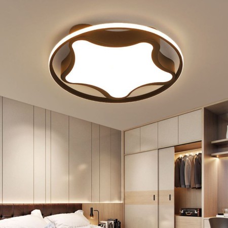 LED Star Flush Mount Ceiling Light Bedroom Kids Room Modern Simple Ceiling Light