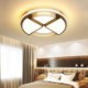 Decorative Lighting Bedroom Living Room Circular Modern LED Flush Mount Ceiling Light Black & White