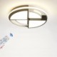 Decorative Lighting Bedroom Living Room Circular Modern LED Flush Mount Ceiling Light Black & White