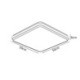 Modern Acrylic Lighting Bedroom Living Room Minimalist Square LED Flush Mount Ceiling Light Fixture