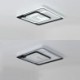 Bedroom Living Room Nordic Style LED Flush Mount Square Frame Ceiling Fixture