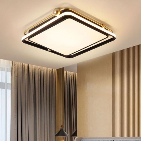 Bedroom Living Room Square Acrylic LED Flush Mount Ceiling Light