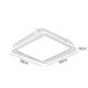 Bedroom Living Room Square Acrylic LED Flush Mount Ceiling Light