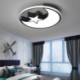 Bedroom Kids Room Moon & Star LED Flush Mount Ceiling Light