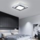 Modern Acrylic Fixture Bedroom Living Room Overlapped Square LED Flush Mount Ceiling Light