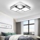 Acrylic Square Black and White Light Fixture for Bedroom Living Room Modern LED Flush Mount Ceiling Light