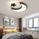 Bedroom Kids Room Moon and Star Led Flush Mount Ceiling Light