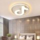 Acrylic Ceiling Light Bedroom Kids Room Musical Note LED Flush Mount Light Fixture