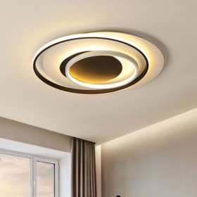 Irregular Round LED Flush Mount Ceiling Light for Living Room Bedroom