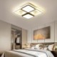 Acrylic Square Black and White Light Fixture for Bedroom Living Room Modern LED Flush Mount Ceiling Light