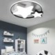 LED Ceiling Light Fixture Black and White Star Led Flush Mount Bedroom Kids Room