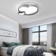 Decorative Lighting Bedroom Living Room Double Hearts LED Flush Mount Ceiling Lamp