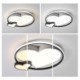 Decorative Lighting Bedroom Living Room Double Hearts LED Flush Mount Ceiling Lamp