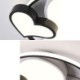 Decorative Lighting Bedroom Living Room Double Hearts LED Flush Mount Ceiling Lamp