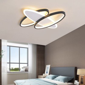 Living Room Dining Room Modern Acrylic LED Flush Mount Oval LED Ceiling Light