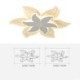 Unique Decorative Lighting Bedroom Dining Room Elegant Flower LED Flush Mount Ceiling Light