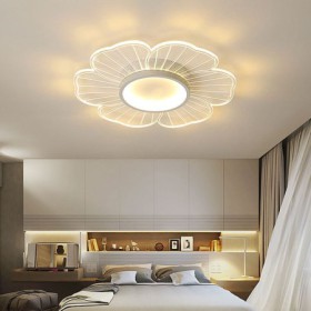 Petal LED Flush Mount Ceiling Light Creative Decoration Lighting Bedroom Dining Room Minimalist