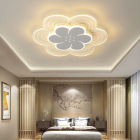 Minimalist LED Acrylic Light Bedroom Living Room Gorgeous Petal LED Flush Mount Ceiling Light