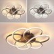 Modern Flower Design LED Light Living Room Dining Room Linear LED Flush Mount Ceiling Light