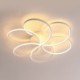 Modern Flower Design LED Light Living Room Dining Room Linear LED Flush Mount Ceiling Light