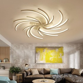 Irregular LED Decoration Lighting Bedroom Living Room Modern Windmill LED Flush Mount Ceiling Light