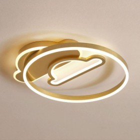 Bedroom Living Room Modern LED Flush Mount Acrylic Double-Layer Cloud Shaped Ceiling Light