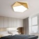 Bedroom Living Room Gold Geometric LED Flush Mount Acrylic Ceiling Light