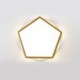 Bedroom Living Room Gold Geometric LED Flush Mount Acrylic Ceiling Light