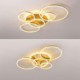 Bedroom Living Room LED Halo Ring Flush Mount Modern Acrylic Ceiling Light