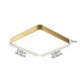 LED Ceiling Light Minimalist Acrylic Square Gold Bedroom Living Room