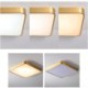 LED Ceiling Light Minimalist Acrylic Square Gold Bedroom Living Room